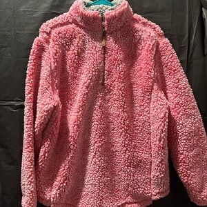 Simply Southern Pink Cowl Neck Sweater